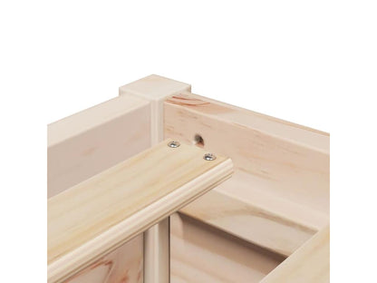 Bed frame 120x200 cm solid pine wood