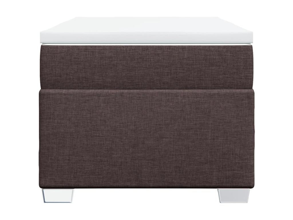 Meubiana bed base with dark brown mattress 80x200 cm