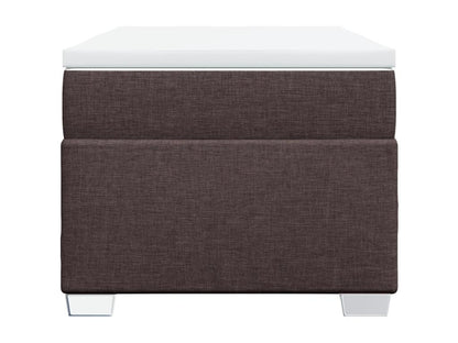 Meubiana bed base with dark brown mattress 80x200 cm