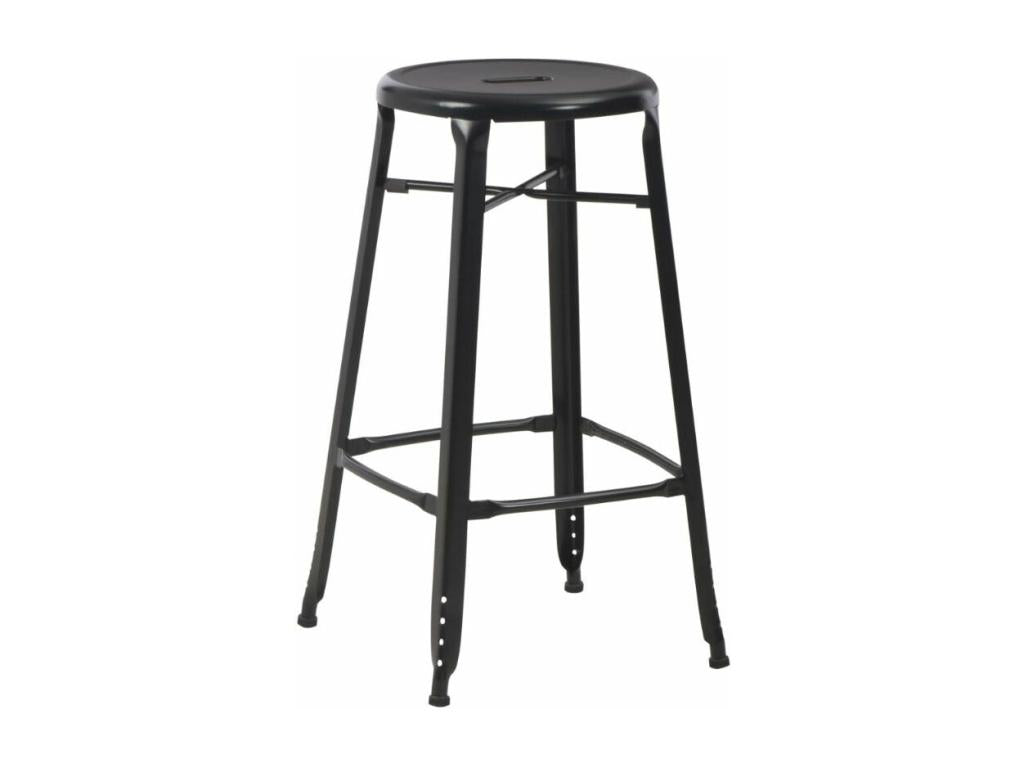 Meubiana black metal stools - Set of 2