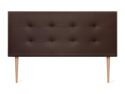 Meubiana Faux Leather Upholstered Headboard 160x115cm with Legs for 150/160cm Beds - Chocolate