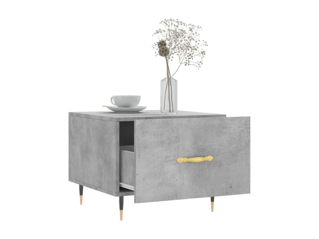 Concrete grey coffee table 50x50x40 cm engineered wood