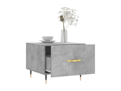 Concrete grey coffee table 50x50x40 cm engineered wood