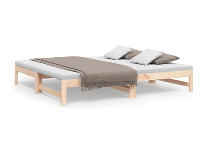 Sliding bed 2x 90x190 cm Solid pine wood