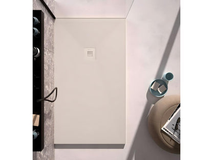 Homzora Plus smooth cream shower tray with colour grid - 170x70 cm