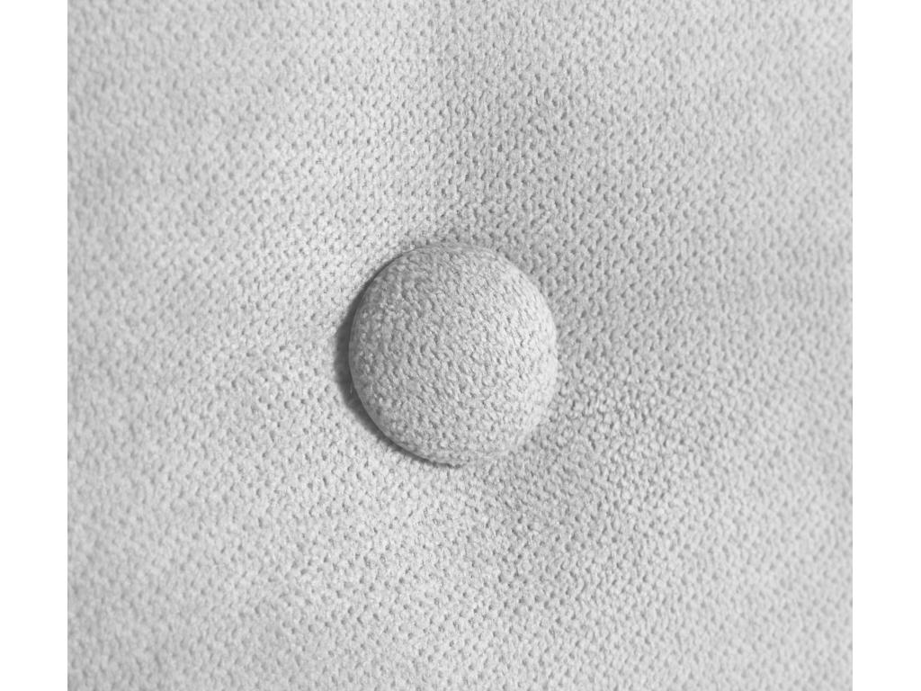 Homzora Aqualine Fabric Headboard with 2 Buttons, 90x105cm, with Legs, for 80/90cm Beds - Grey