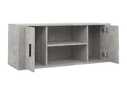 TV stand, concrete grey, 100x35x40 cm, engineered wood