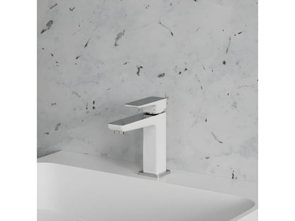 Homzora 15cm Low Basin Mixer Tap, Homzora/White