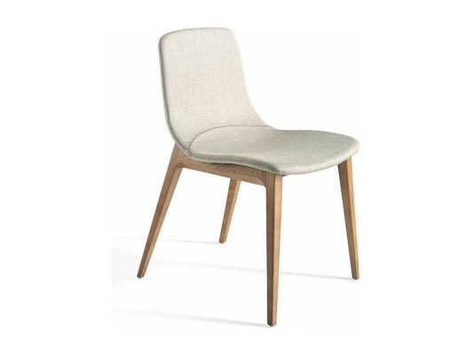 Béa Ash Wood and Beige Fabric Chair - Set of 2 - Homzora 02 Cream