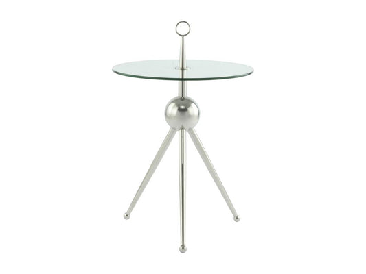 Homzora Designer Side Table 53cm Silver