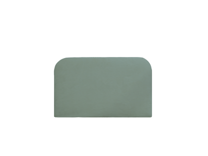 Removable headboard in blue-green corduroy, 180x110cm - Meubiana