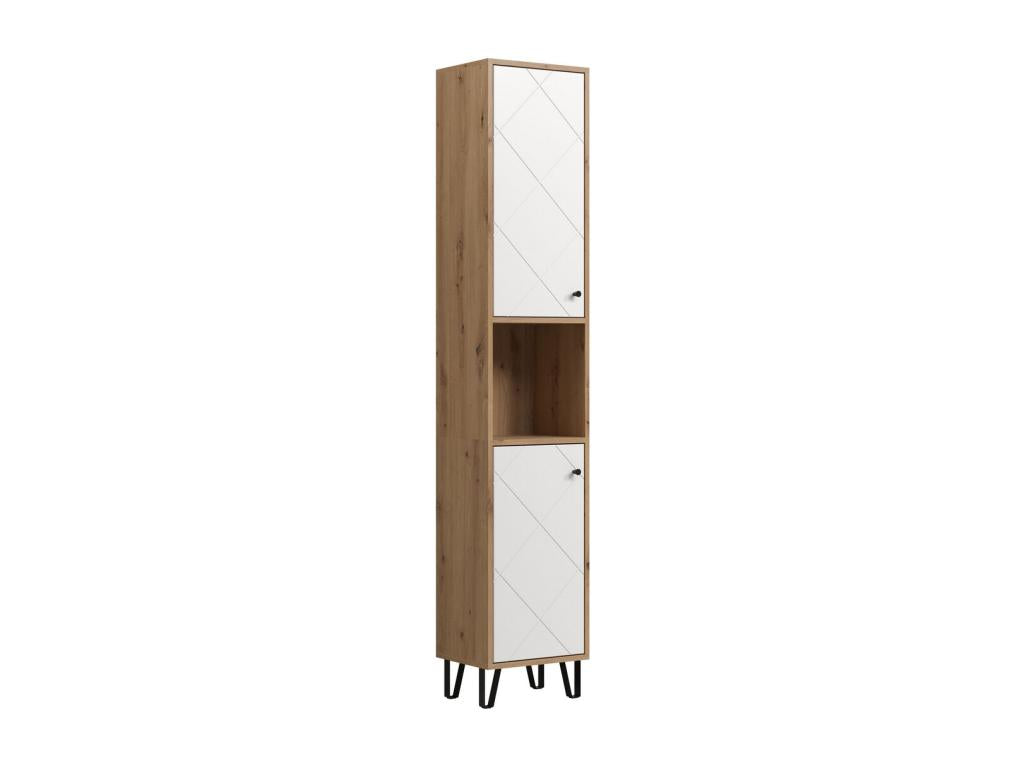 Meubiana Touch White Freestanding Bathroom Cabinet 36x191x29 cm