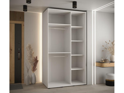 Homzora 7 Sliding Door Wardrobe 235.2/130/60 2 Doors White/White/Gold