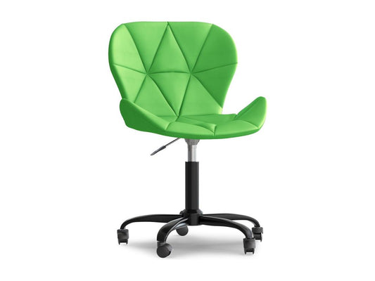 Office chair with Homzora - Swivel office chair - Faux leather upholstery - Black frame Wito Green