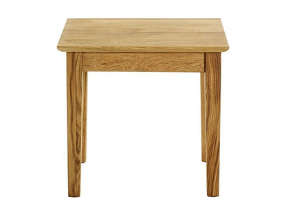 Side table/living room table in solid oak finish - length 43 x depth 30 x height 42 cm