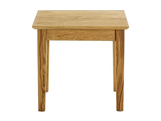Side table/living room table in solid oak finish - length 43 x depth 30 x height 42 cm