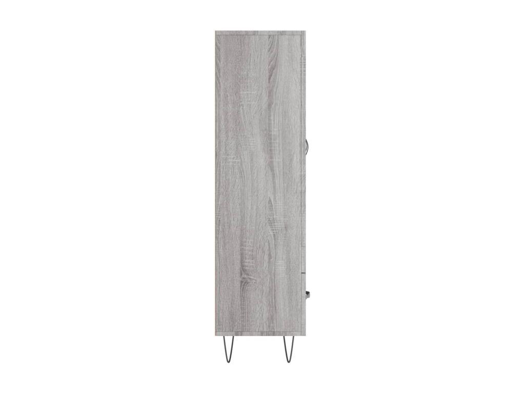 Homzora tall sideboard, grey, 69.5x31x115 cm, engineered wood