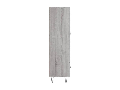 Homzora tall sideboard, grey, 69.5x31x115 cm, engineered wood