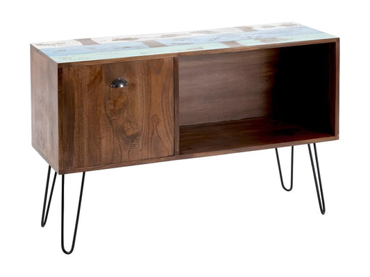 1-Door, 1-Shelf Buffet, Brown/Wood - Meubiana