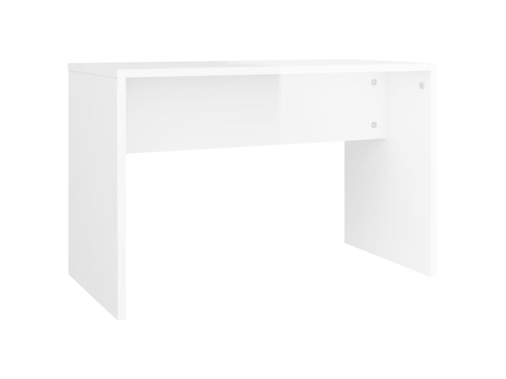 Glossy white toilet stool, 70x35x45 cm, engineered wood