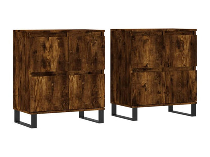 2-piece smoked oak engineered wood sideboards