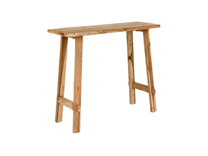 Meubiana - Teak console table, 90cm wide, light wood color