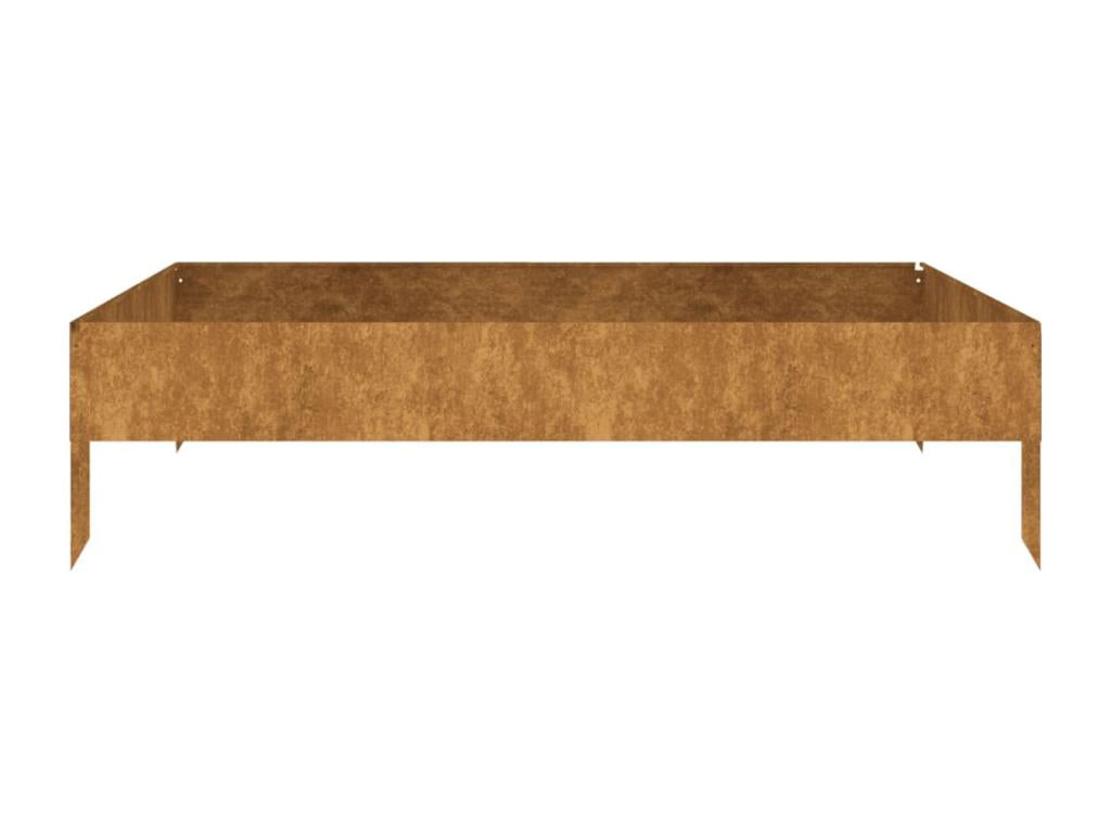 100x100x26 cm Corten Steel Raised Garden Bed