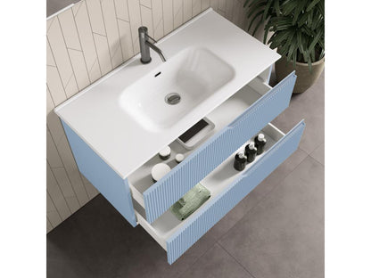 Homzora 4-piece bathroom set in blue