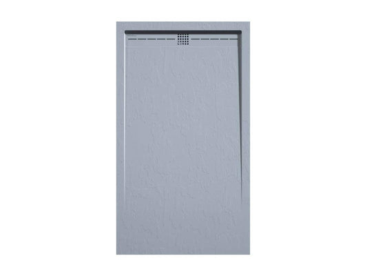 Meubiana CACH Grey Slate Finish Shower Tray with Colour Grid - 90x80 cm