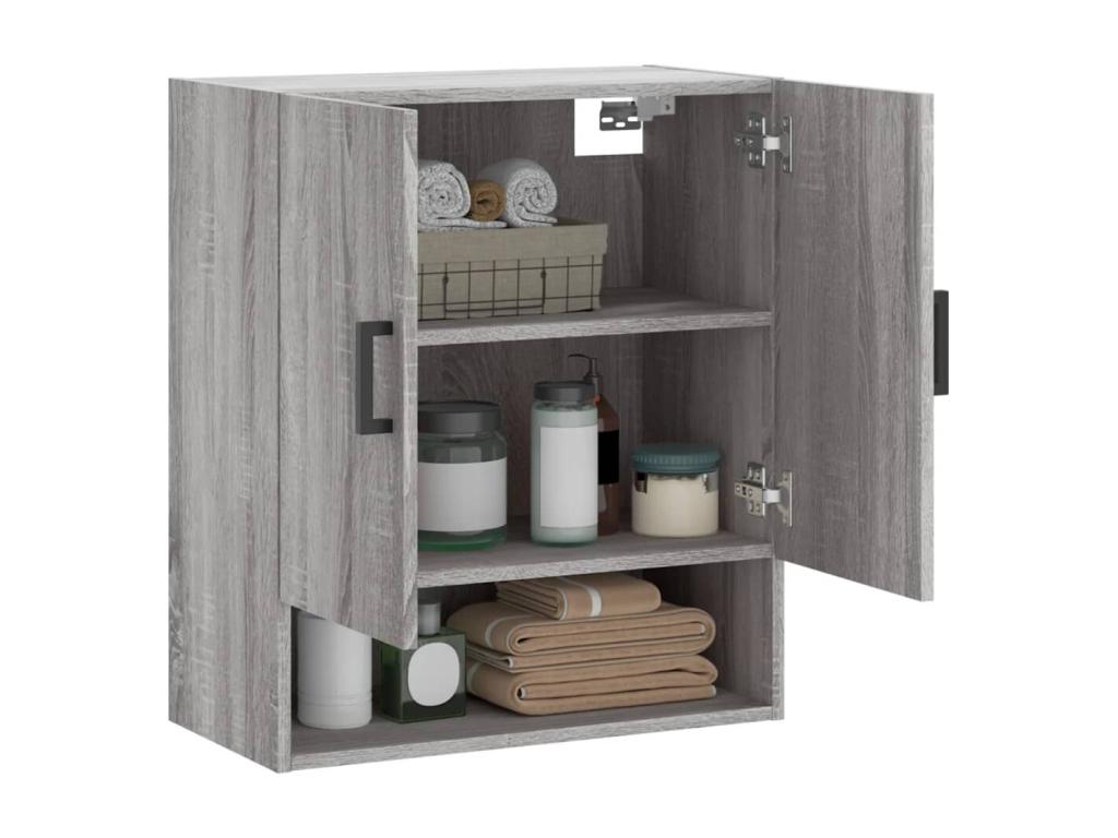 Meubiana wall cabinet, grey, 60x31x70 cm, engineered wood