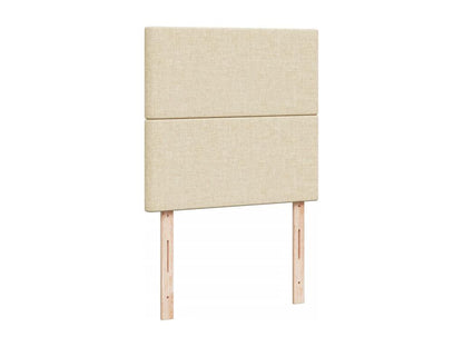 Homzora bed base with mattress, Cream, 100x200 cm, Fabric