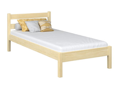 Single wooden bed N01 Light Pine 80x180