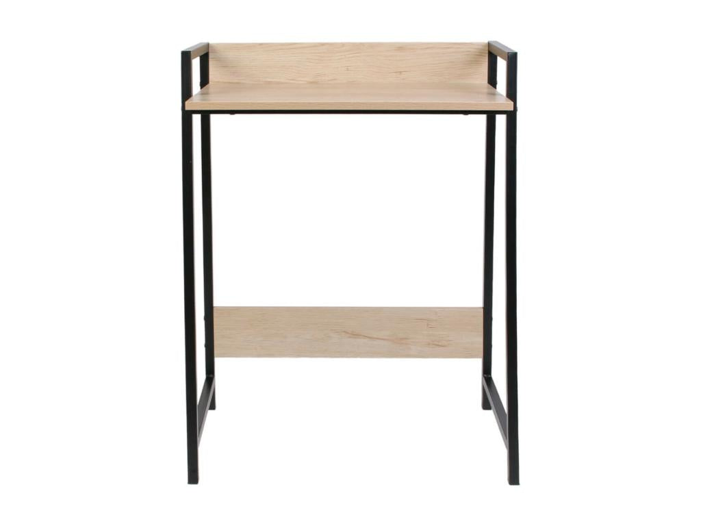 Meubiana - Simple Desk with Black Metal Legs