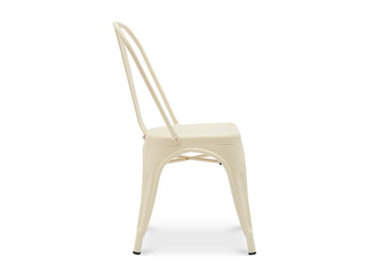 Meubiana reinforced matte steel industrial chair --Yellow