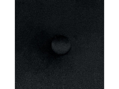 Doucezen Smooth Velvet Headboard with Buttons 105x115 with Bed Legs 105 - Black