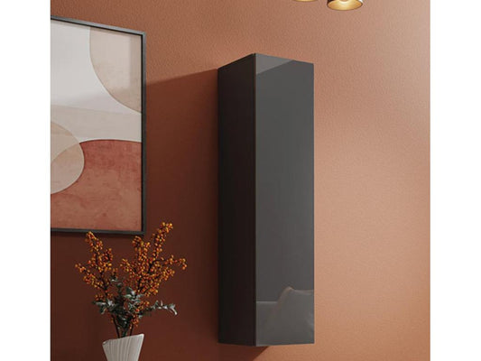 Homzora Wall Cabinet for Living Room/Dining Room in Grey, 30x30x120cm