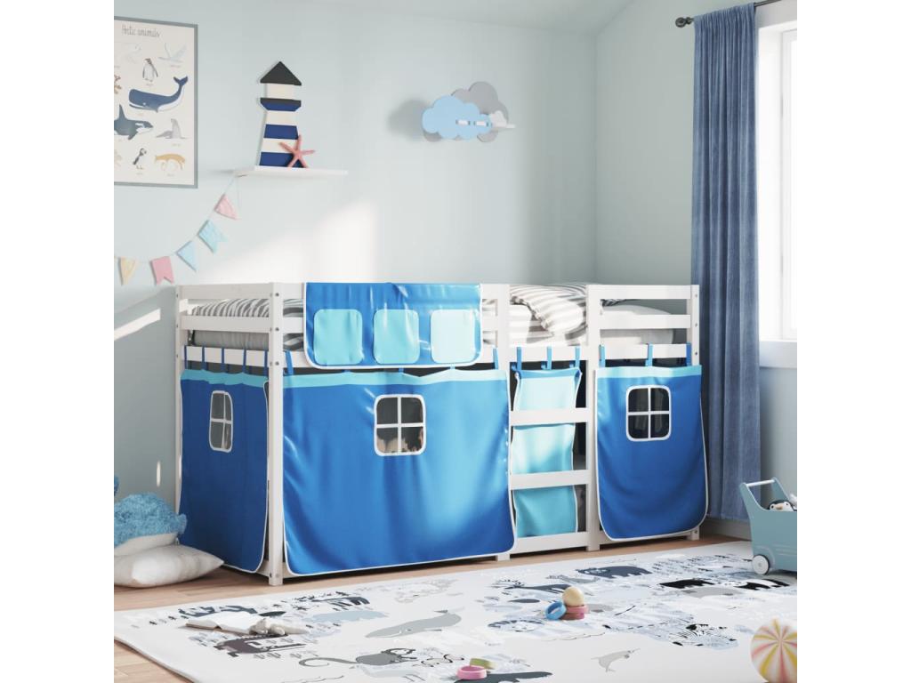 Bunk bed without mattress 90x190 cm solid pine wood