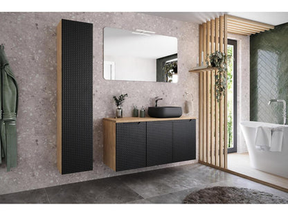 Homzora CUW90 2D Under-Sink Cabinet 90x46x57 Black