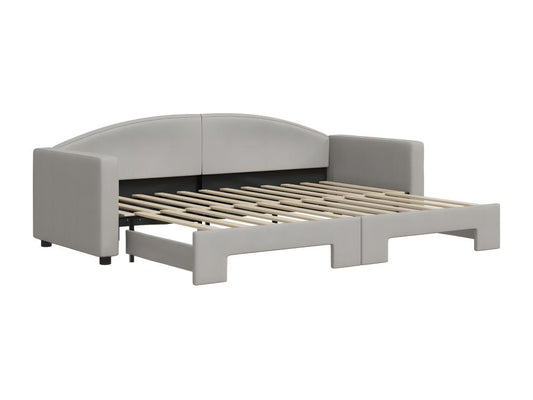 Meubiana 80x200 cm daybed with pull-out bed, fabric