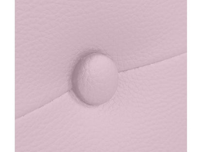 Homzora Faux Leather Headboard with Buttons 90x50cm for 80/90cm Beds - Pink