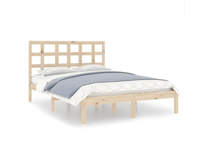 Bed frame without mattress, 180x200 cm, solid wood