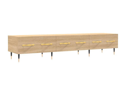 Homzora oak TV stand 150x36x30 cm engineered wood
