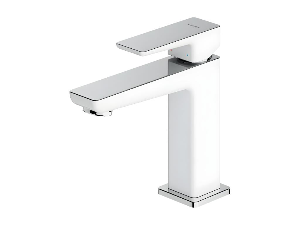 Homzora 15cm Low Basin Mixer Tap, Homzora/White