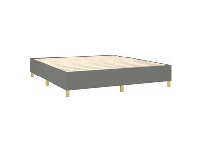 Meubiana bed base with LED mattress, dark grey, 180x200 cm, fabric