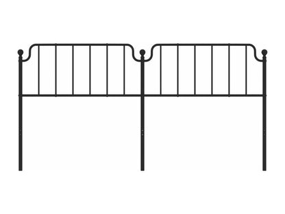 Black metal headboard 200 cm