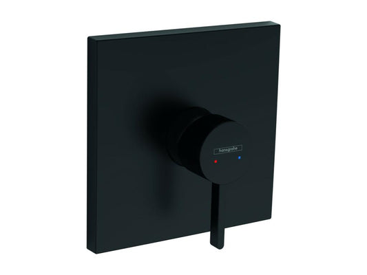 Homzora Finoris Matte Black Mechanical Concealed Tap Faceplate, Universal Concealed Body, iBox, Installation Tool