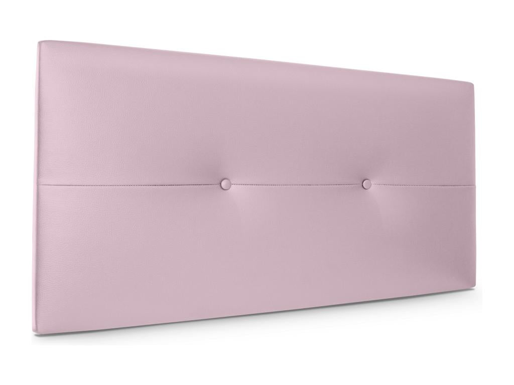Homzora Faux Leather Headboard with Buttons 90x50cm for 80/90cm Beds - Pink