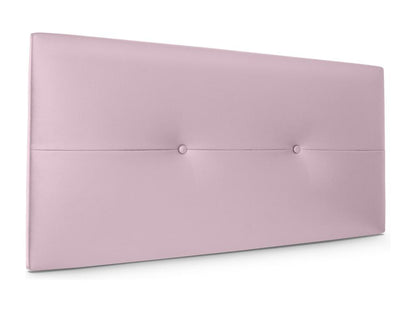 Homzora Faux Leather Headboard with Buttons 90x50cm for 80/90cm Beds - Pink