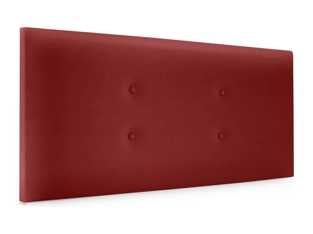 Meubiana Faux Leather Headboard with 2 Button Closures 105x50cm Beds 105 - Red