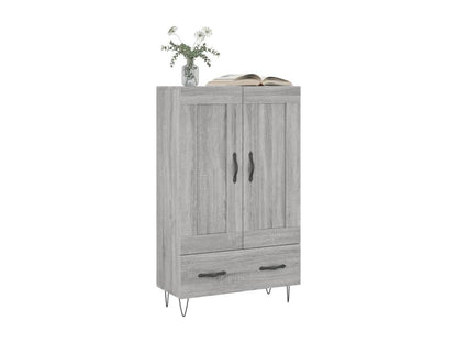Homzora tall sideboard, grey, 69.5x31x115 cm, engineered wood